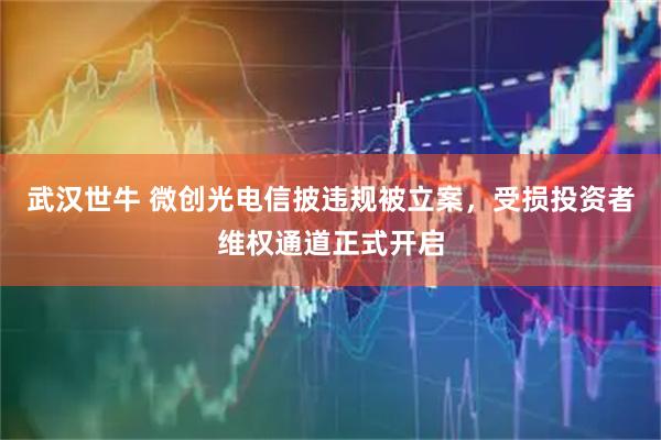 武汉世牛 微创光电信披违规被立案，受损投资者维权通道正式开启
