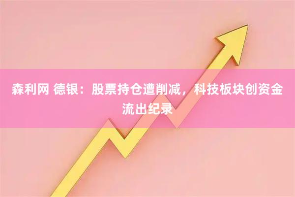 森利网 德银：股票持仓遭削减，科技板块创资金流出纪录